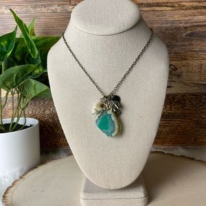 Geode Elephant Necklace